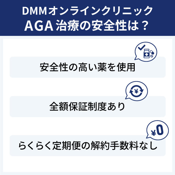 DMMオンラインクリニック_AGA_安全性